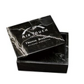 Marble Rectangular Box w/ Removable Lid (Black Zebra)